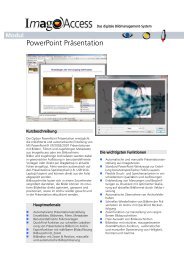 PowerPoint Präsentation - Imagic Bildverarbeitung AG