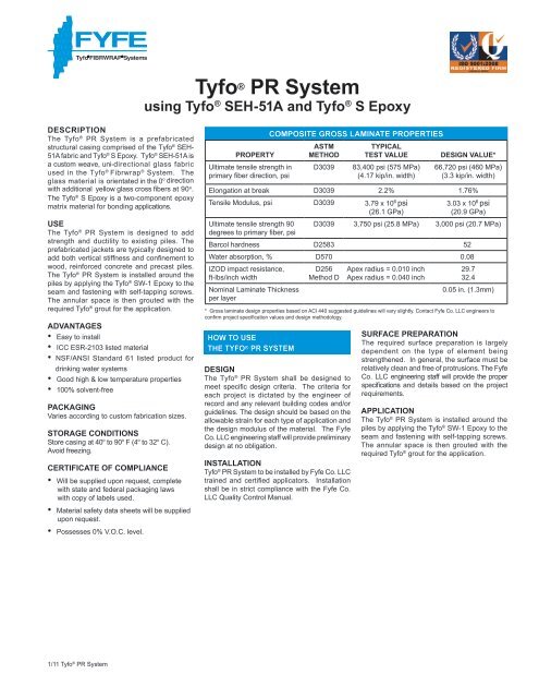 Tyfo® PR System - Fyfe Co. LLC