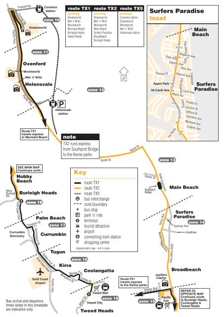 Route TX1, TX2, TX5 timetable - TransLink