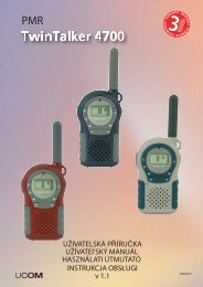 13 Použitie Twintalker 4700 - Ucom