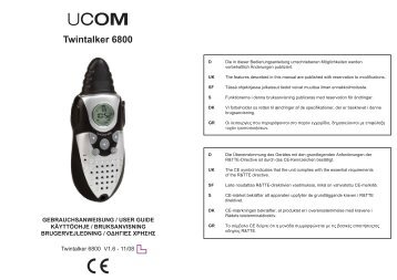 Twintalker 6800 Motorpack Ucom LB3 DE-UK-FI-SE-DK-GR V1.5.book