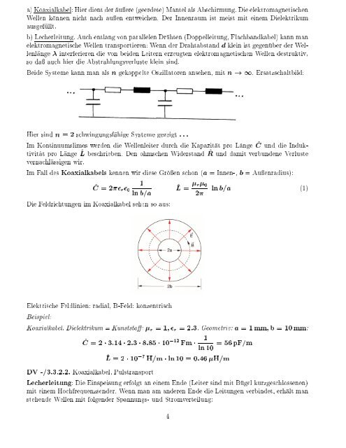 Physik II integrierter Kurs, exp. Teil , HU, SS 1999, T.H. - Server der ...