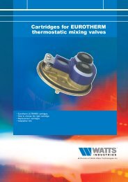 cartridge for eurotherm mixing valves - Watts Industries