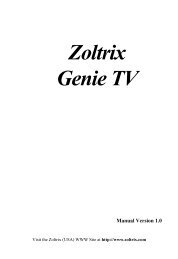 TV MAX Manual - Zoltrix