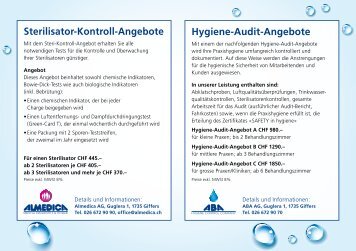 Sterilisator-Kontroll-Angebote Hygiene-Audit-Angebote - Almedica