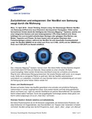 Zurücklehnen und entspannen: Der NaviBot von Samsung saugt ...