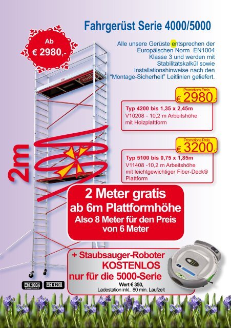 Frühlings Aktion - fachmaart robert steinhäuser