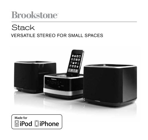 VerSatIle StereO fOr SMall SPaceS - Brookstone