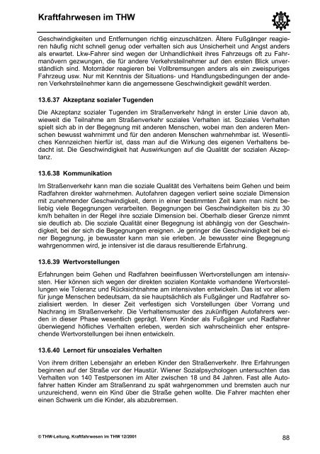 THW-Handbuch Kraftfahrwesen im THW - THW OV Friedberg / Hessen