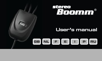 Stereoboomm manual GB - Mr Handsfree