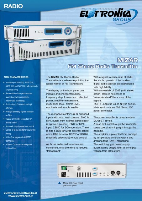 MIZAR ENG rev.4_3.12.cdr - ELETTRONIKA Srl