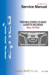 PORTABLE STEREO CD RADIO CASSETTE RECORDER - daewoo