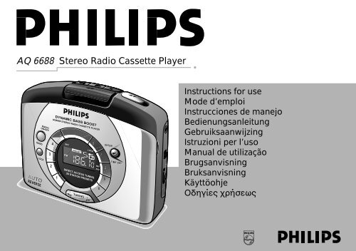 AQ 6688 Stereo Radio Cassette Player - Philips