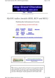 MyGIG radios (models RER, REN and REU) - ShadowsStation - Home