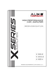 X 165.2-165.4-300.2 Bedienungsanleitung 2011-07 ... - Audio System