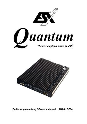 The new amplifier series by - Esxaudio.de