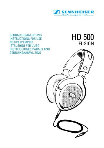 HD 500, BDA 5/98 - Sennheiser