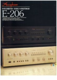 a .NccuPLuse INTEGRnTED STEREO AHPLIFIER ... - Accuphase