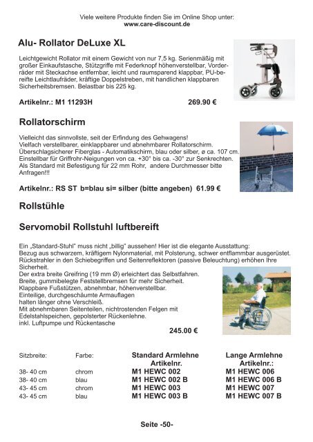 Downloadfähiger Katalog - Care-Discount