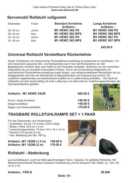 Downloadfähiger Katalog - Care-Discount