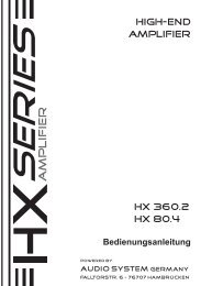 HX 360.2-80.4Bedienungsanleitung DEUTSCH.cdr - Audio System