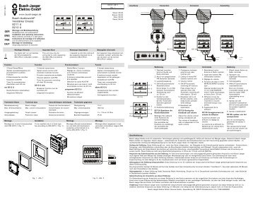 Busch-Audioworld® Verstärker Einsatz 8211 U ... - E-Katalog Archiv