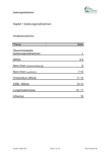 Isolierungsmaßnahmen 02-2009