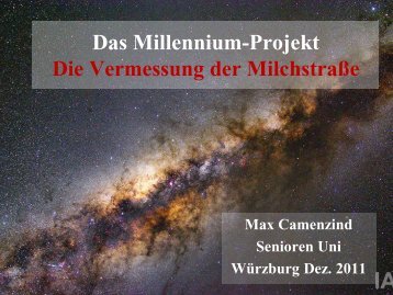 Das Millennium-Projekt Die Vermessung der Milchstraße