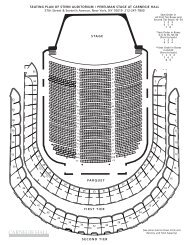 Stern seating chart - Carnegie Hall