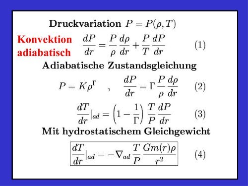 Gleichgewichts- Phasen im Leben eines Sterns