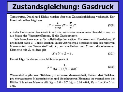 Gleichgewichts- Phasen im Leben eines Sterns