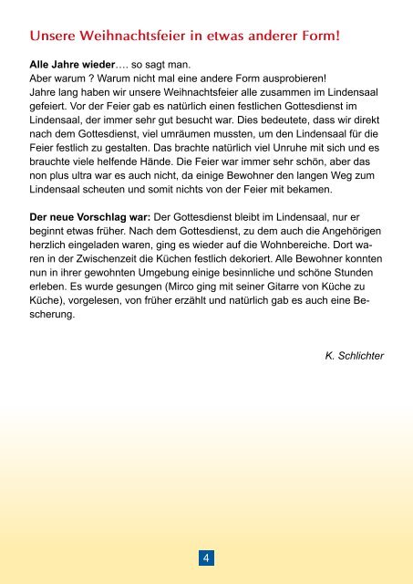Seniorenboten Ausgabe Februar bis April 2013 - Fritz-Kamping-Haus