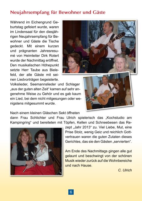 Seniorenboten Ausgabe Februar bis April 2013 - Fritz-Kamping-Haus