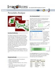 Bildanalyse - Porosität - Imagic Bildverarbeitung AG