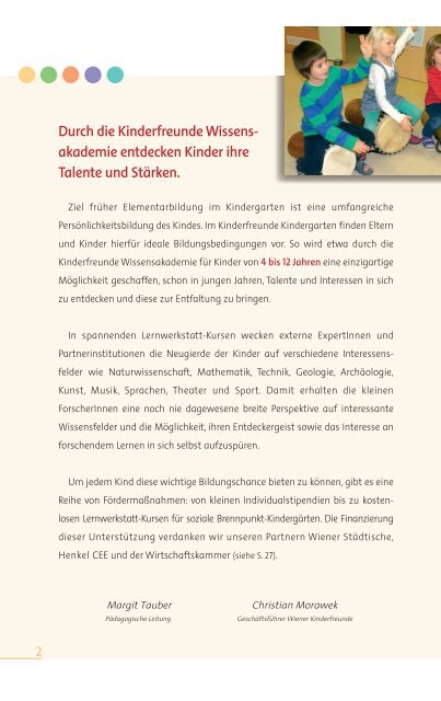 Wissensakademie Folder SS2013 - Wien - Kinderfreunde