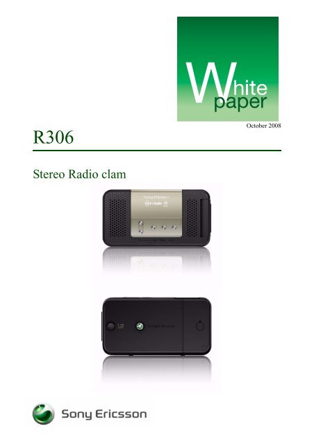Stereo Radio clam - Sony