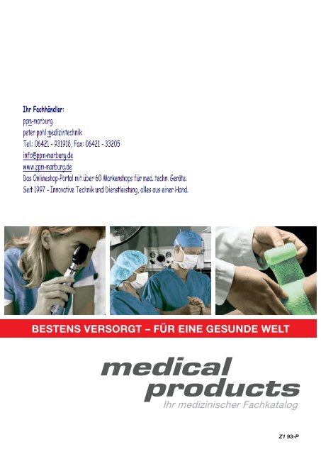 medical products - ppm-marburg - Ihr Fachhändler von Servoprax