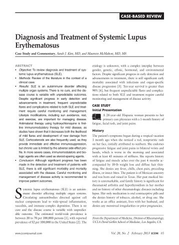 sle seminar report pathogenesis of systemic lupus erythematosus journal of sle seminar report pathogenesis of systemic lupus erythematosus journal of