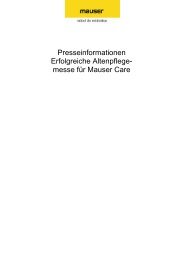 messe für Mauser Care - Mauser Einrichtungssysteme GmbH & Co ...