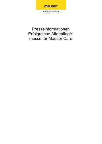 messe für Mauser Care - Mauser Einrichtungssysteme GmbH & Co ...