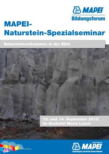 MAPEI- Naturstein-Spezialseminar - Mendiger Basalt