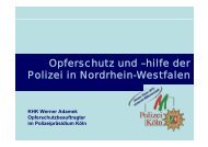 Opferschutz und âhilfe der Polizei in Nordrhein-Westfalen - Menden