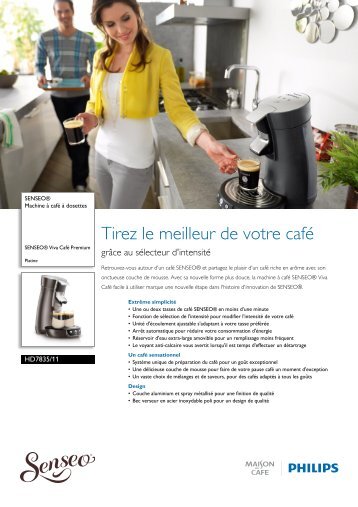 HD7835/11 SENSEO® Machine à café à dosettes - Philips