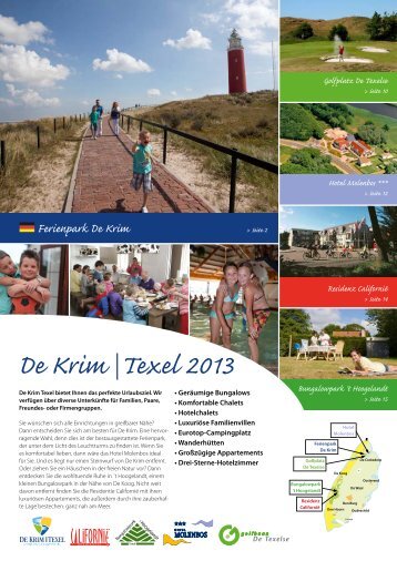 Brochüre - De Krim Texel