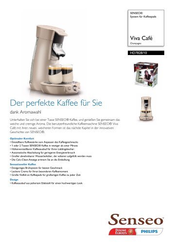 HD7828/10 SENSEO® System für Kaffeepads - Passiontec