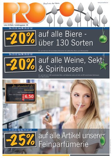 auf alle Biere - über 130 Sorten auf alle Weine, Sekt ... - PRO Kaufland