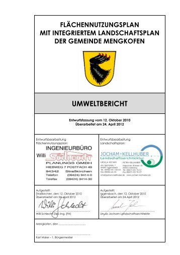 Umweltbericht - Gemeinde Mengkofen