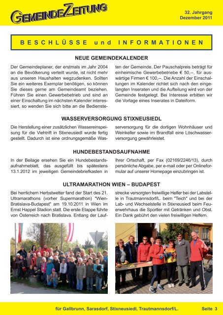 Gemeindezeitung - Trautmannsdorf an der Leitha