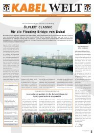 ÖLFLEX® CLASSIC für die Floating Bridge von Dubai - Lapp Kabel