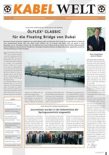 ÖLFLEX® CLASSIC für die Floating Bridge von Dubai - Lapp Kabel
